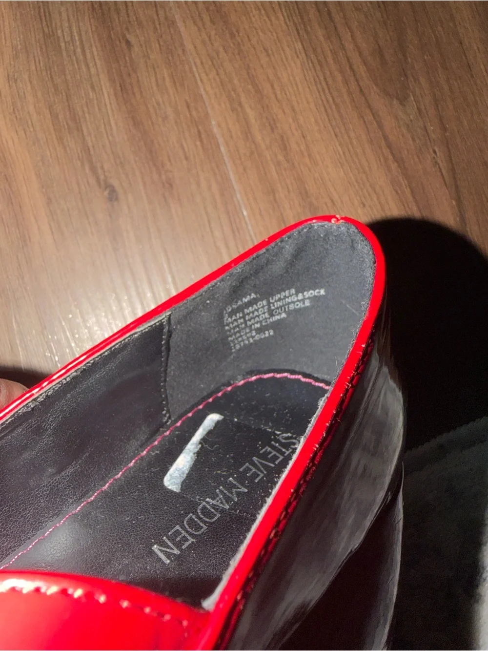 Steve Madden Girls Red Patent Mary Jane Shoes with Buckle Strap